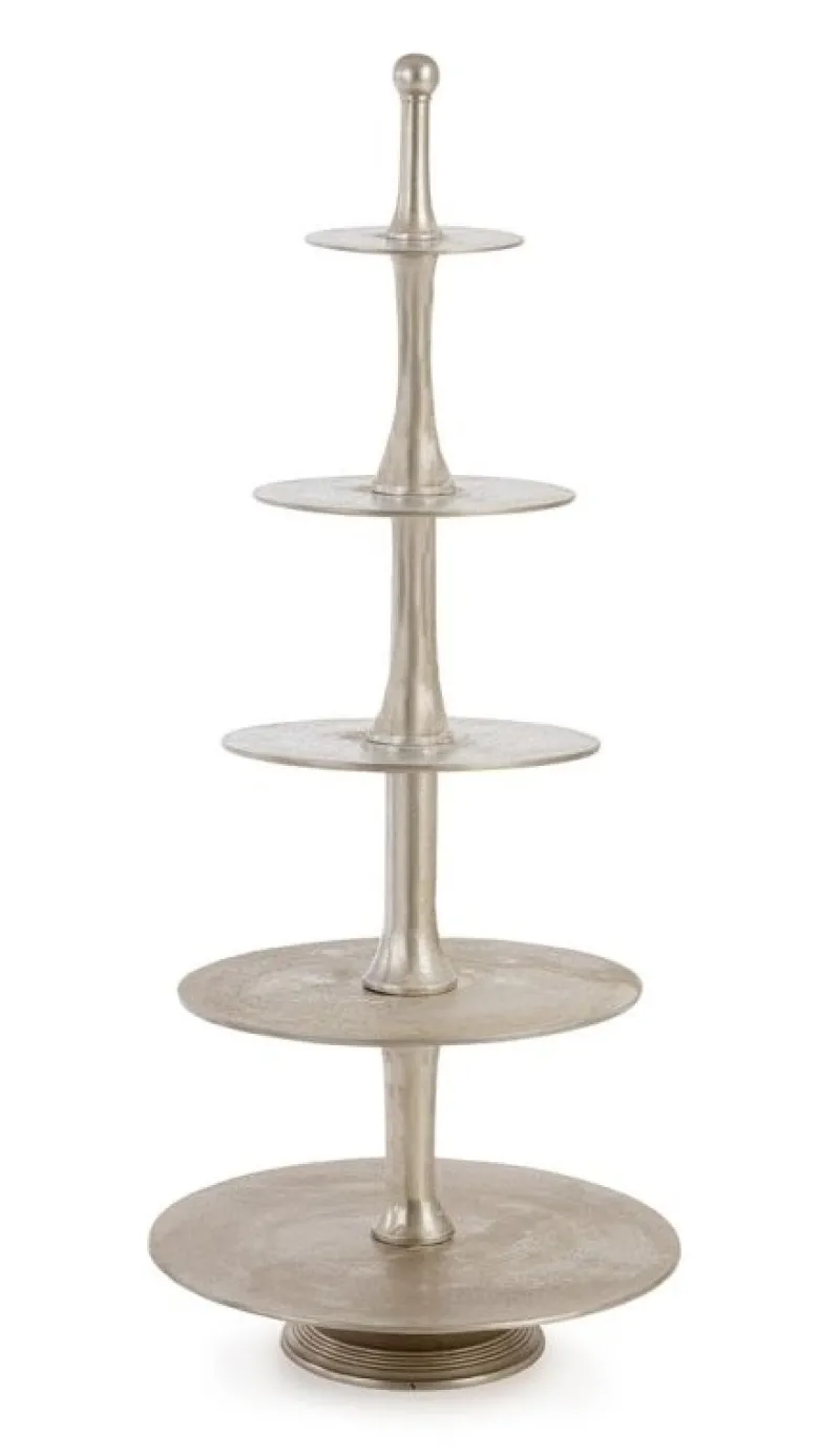 Sale Bizzotto ALZATA 5P DECORATIVA MALLET ARGENTO H152