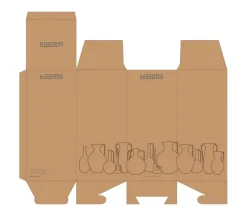 New Bizzotto BOTTIGLIA DECORATIV KOTHON AZZUR L H36,5