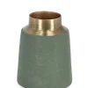 Hot Bizzotto BOTTIGLIA DECORATIVA SAAD VERDE ORO H10
