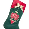 Hot Bizzotto CALZA FESTIVE ROSSO-VERDE 45X28