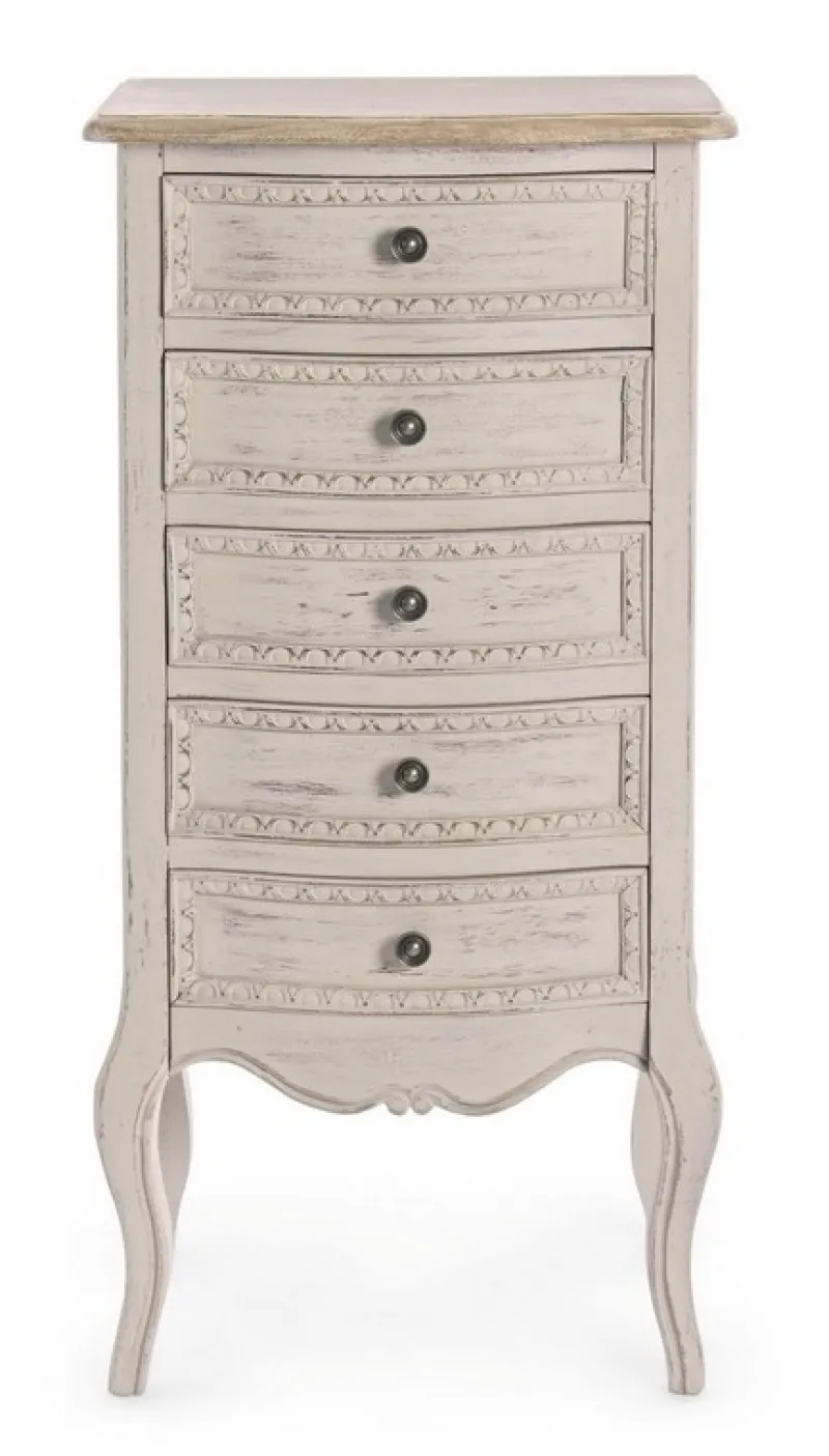 Bizzotto CASSETTIERA IN LEGNO 5 CASSETTI - CLARISSE