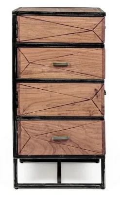 New Bizzotto CASSETTIERA IN LEGNO - EGON