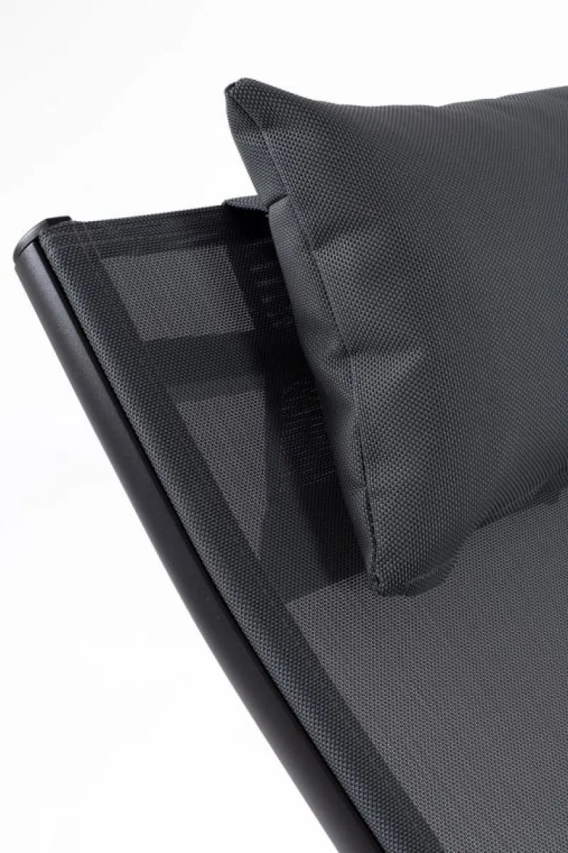 Bizzotto CHAISE LONGUE IN ALLUMINIO ANTRACITE JX55 - KRION