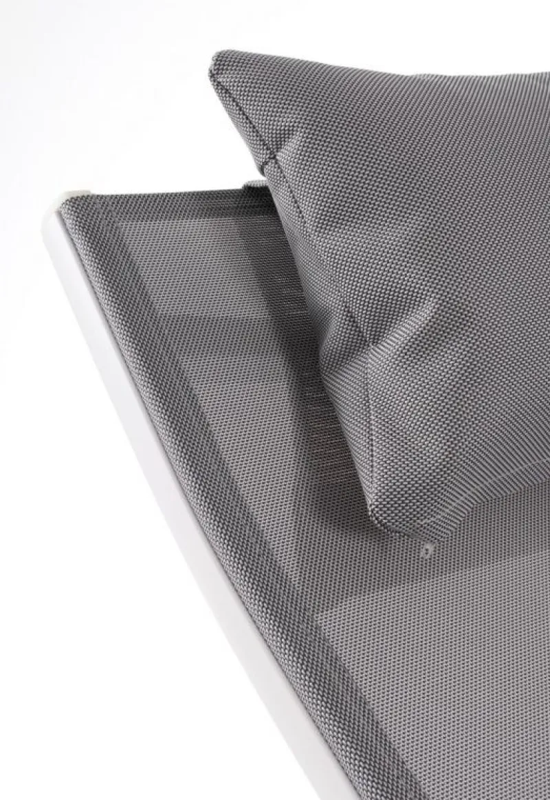 New Bizzotto CHAISE LONGUE IN ALLUMINIO BIANCO JX11 - KRION