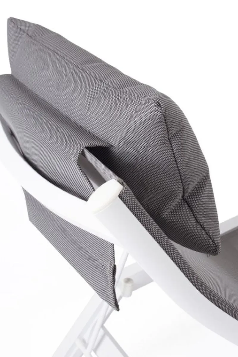 New Bizzotto CHAISE LONGUE IN ALLUMINIO BIANCO JX11 - KRION