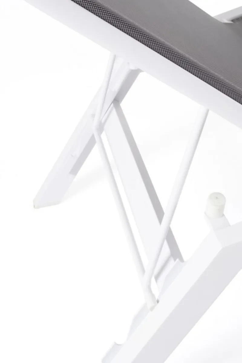 New Bizzotto CHAISE LONGUE IN ALLUMINIO BIANCO JX11 - KRION