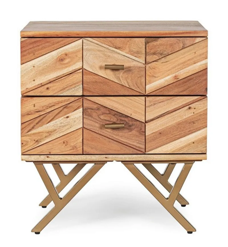 Clearance Bizzotto COMODINO IN LEGNO - RAIDA