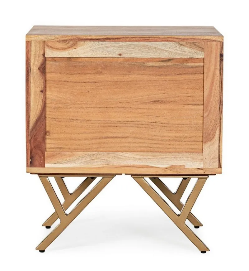 Clearance Bizzotto COMODINO IN LEGNO - RAIDA