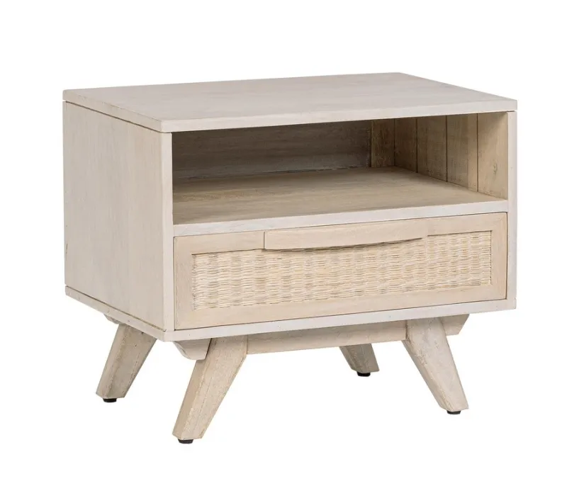 Clearance Bizzotto COMODINO IN LEGNO - SAHANA
