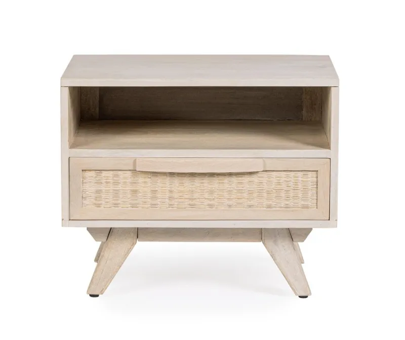 Clearance Bizzotto COMODINO IN LEGNO - SAHANA