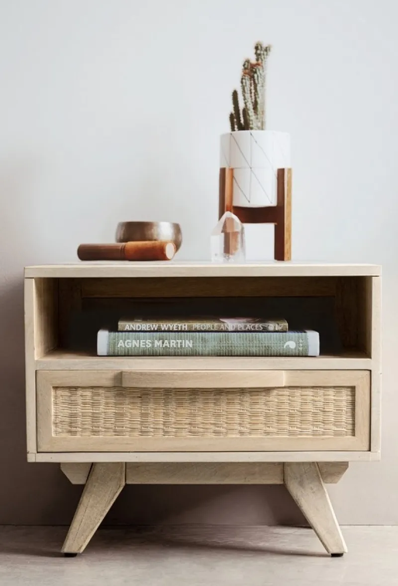 Clearance Bizzotto COMODINO IN LEGNO - SAHANA