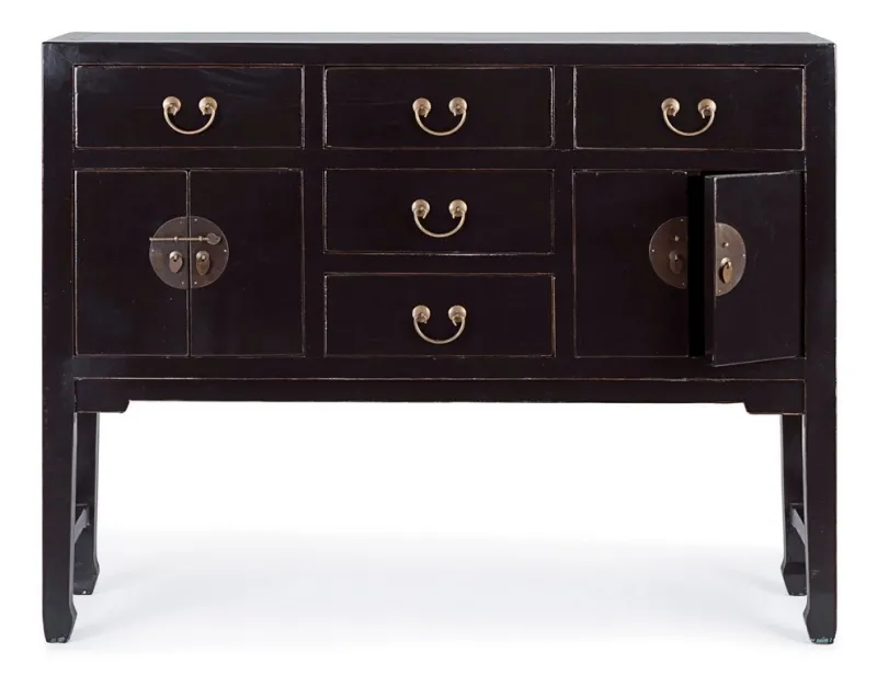 Bizzotto CONSOLLE IN LEGNO NERO - JINAN