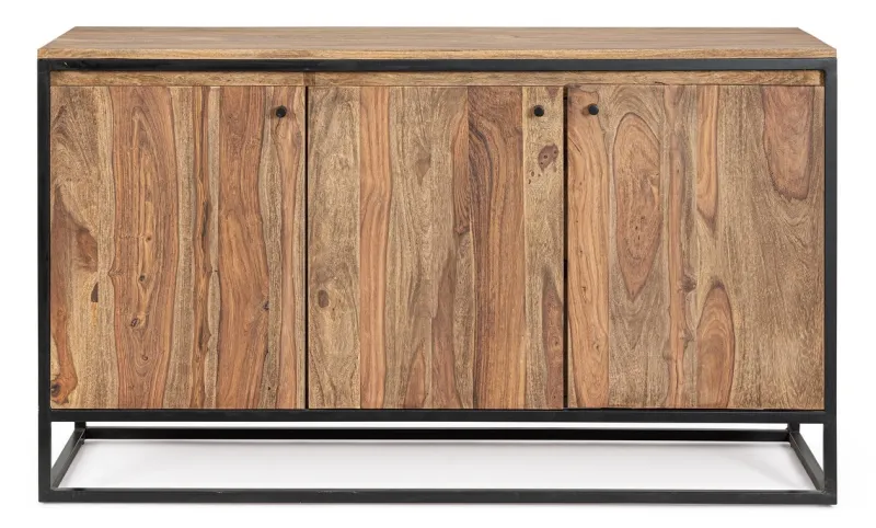 Outlet Bizzotto CREDENZA 3 ANTE IN LEGNO SHEESHAM - NARTAN
