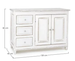 Online Bizzotto CREDENZA IN LEGNO 2 ANTE - COLETTE