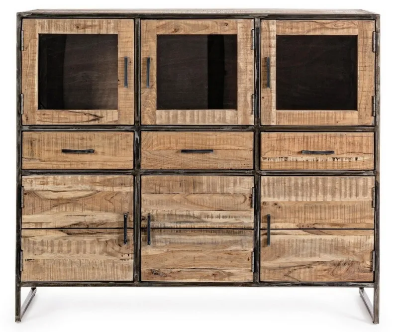 Bizzotto CREDENZA IN LEGNO 6 ANTE - ELMER