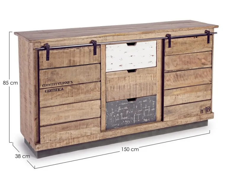 New Bizzotto CREDENZA IN LEGNO - TUDOR