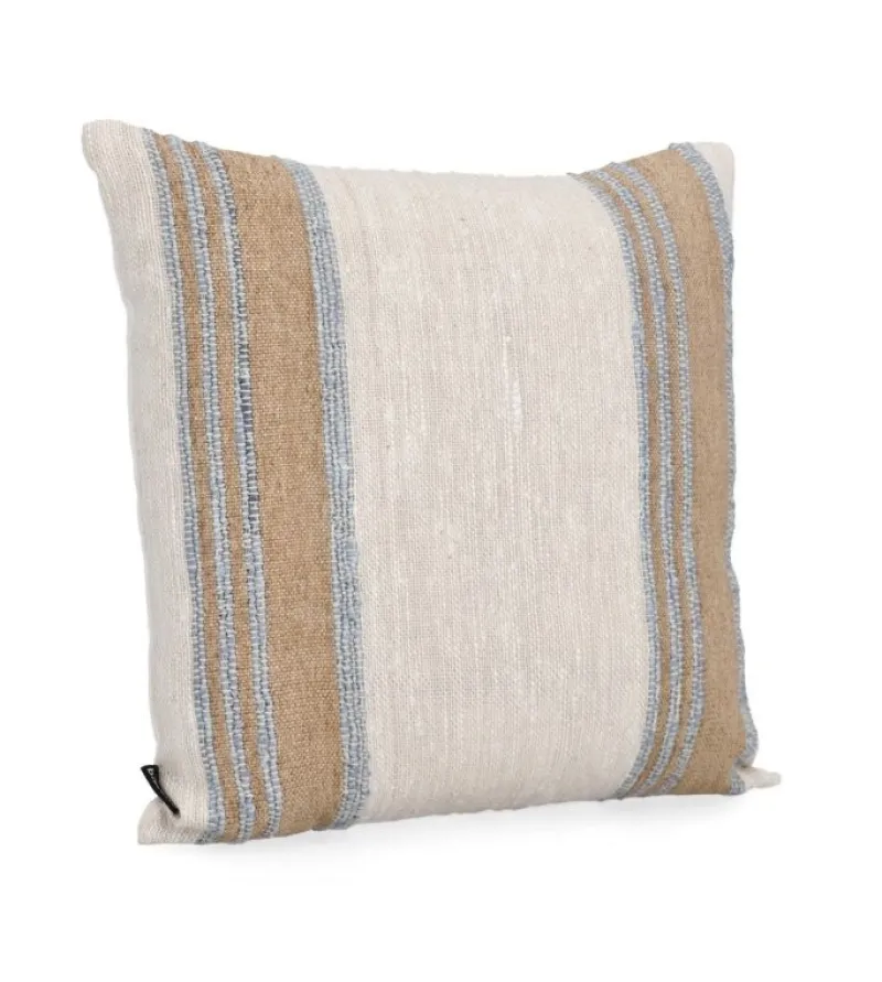 Clearance Bizzotto CUSCINO KOTRI CREMA NATURALE BLU 50X50