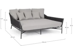 Sale Bizzotto DAYBED C-C EVERLY ANTR QS22/GRAPHITE