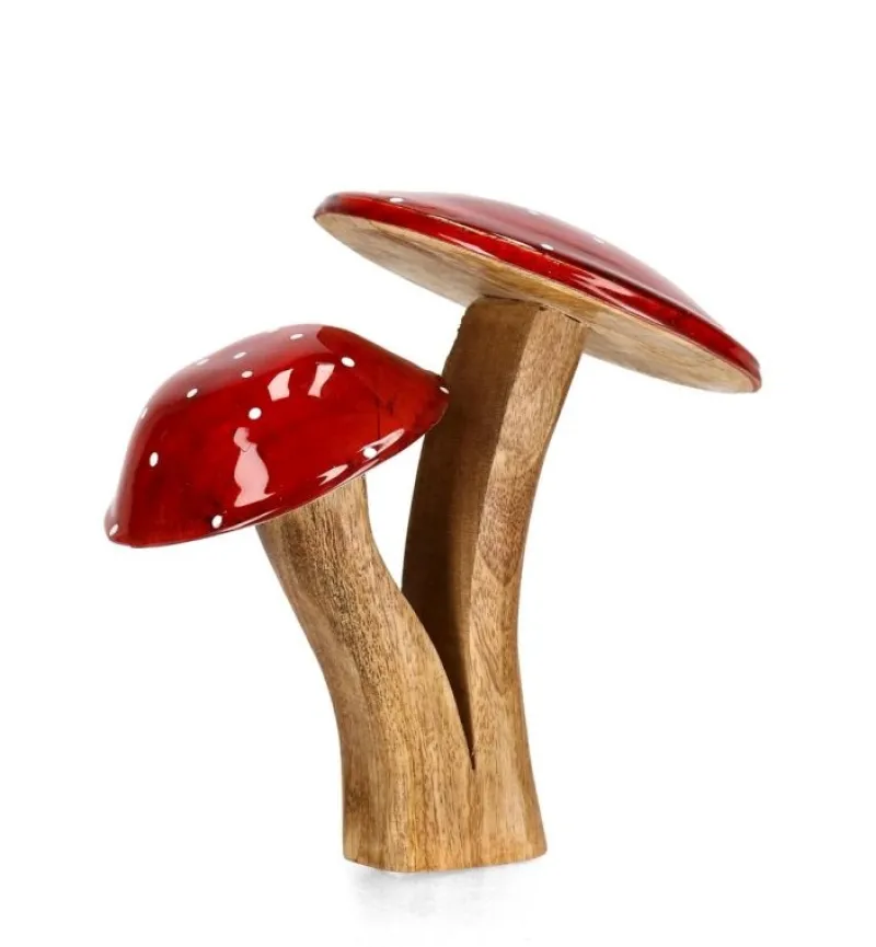 Clearance Bizzotto DECOR FUNGO 2F JASPER STAND ROSSO-NAT