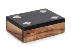 Bizzotto DECORAZIONE CARTE FORTUNE NERO 11,3X8,3