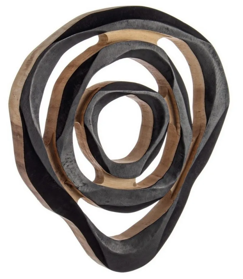 Bizzotto DECORAZIONE PARETE LENWOOD NERA S