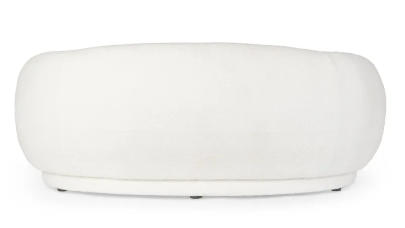 Clearance Bizzotto DIVANO EFFETTO BOUCLE' BIANCO - TECLA