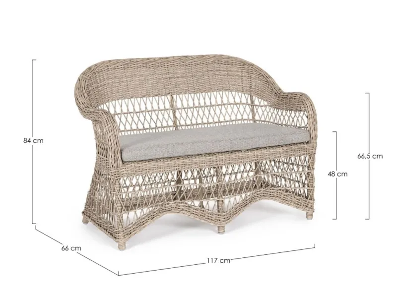 Discount Bizzotto DIVANO IN ALLUMINIO - JUPITER