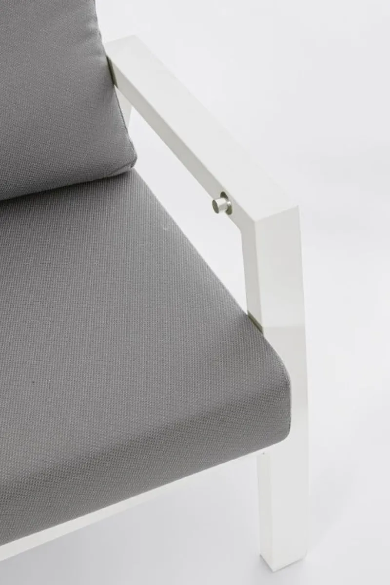 New Bizzotto DIVANO IN ALLUMINIO BIANCO JX11 - KLEDI