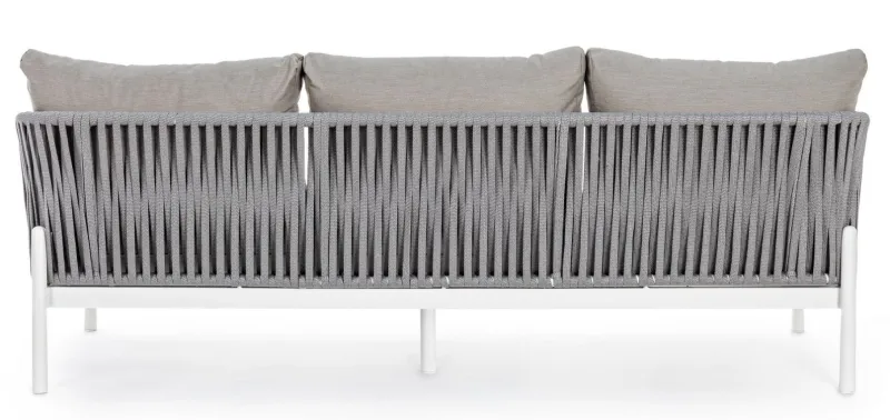 Clearance Bizzotto DIVANO IN CORDA PER ESTERNO BIANCO WG20 - FLORENCIA