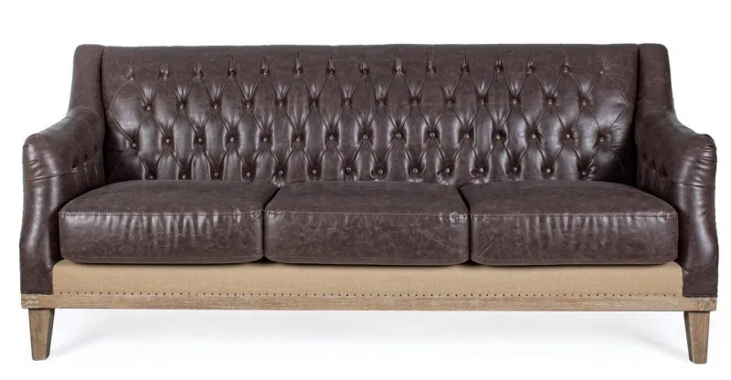 Outlet Bizzotto DIVANO IN ECOPELLE - RAYMOND