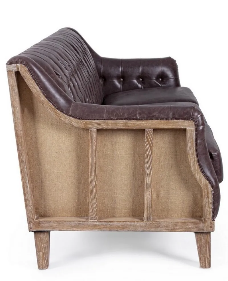 Outlet Bizzotto DIVANO IN ECOPELLE - RAYMOND