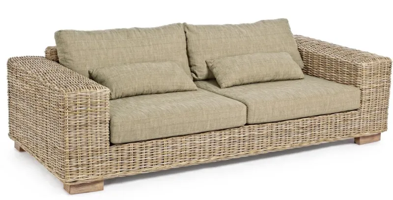 Best Bizzotto DIVANO IN FIBRE NATURALI 4 POSTI - LEANDRO