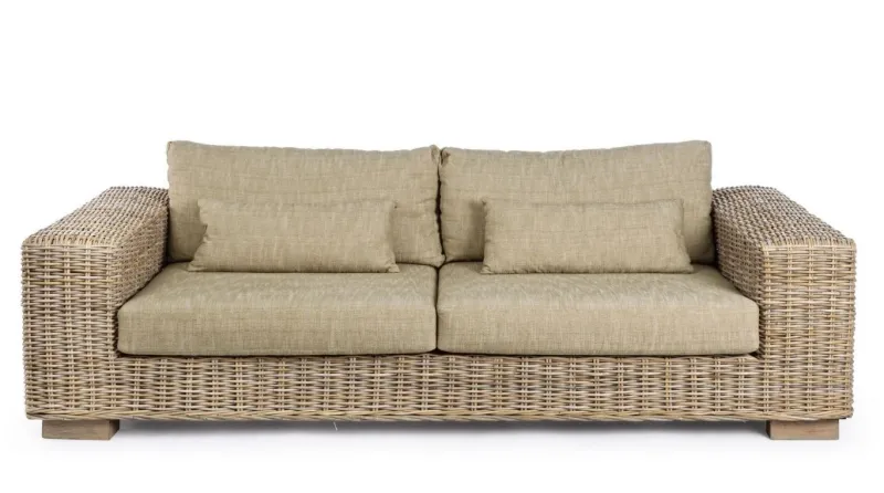 Best Bizzotto DIVANO IN FIBRE NATURALI 4 POSTI - LEANDRO