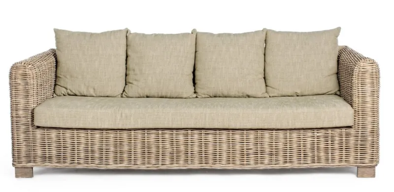 Discount Bizzotto DIVANO IN FIBRE NATURALI 3 POSTI - FORTALEZA