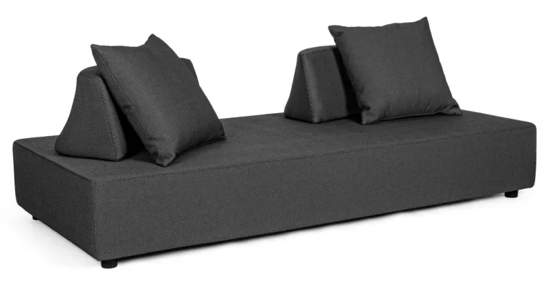 Hot Bizzotto DIVANO IN TESSUTO PER ESTERNO ANTRACITE - PIPER