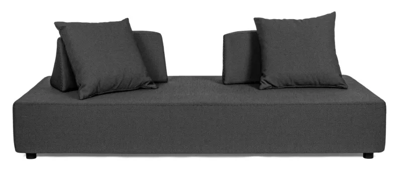 Hot Bizzotto DIVANO IN TESSUTO PER ESTERNO ANTRACITE - PIPER