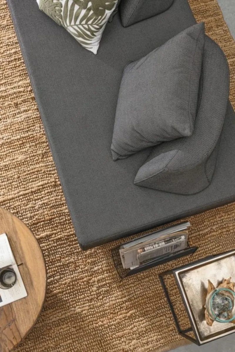 Hot Bizzotto DIVANO IN TESSUTO PER ESTERNO ANTRACITE - PIPER