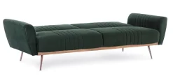 Clearance Bizzotto DIVANO LETTO IN VELLUTO VERDE SCURO - JOHNNY