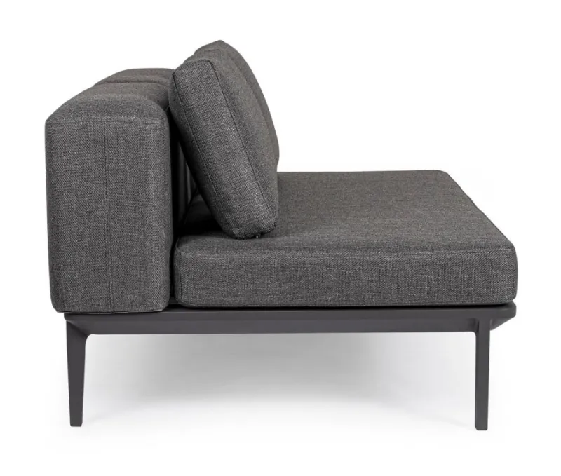 New Bizzotto DIVANO LOUNGE IN ALLUMINIO ANTRACITE WG21 - MATRIX