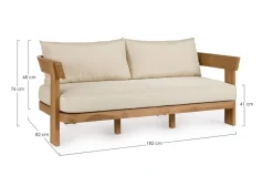 Clearance Bizzotto DIVANO 2-3P C-C EVORA