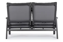 New Bizzotto DIVANO RECLINABILE IN ALLUMINIO ANTRACITE JX55 - KLEDI