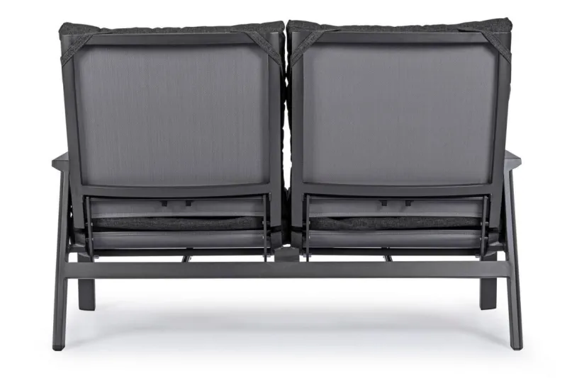New Bizzotto DIVANO RECLINABILE IN ALLUMINIO ANTRACITE JX55 - KLEDI