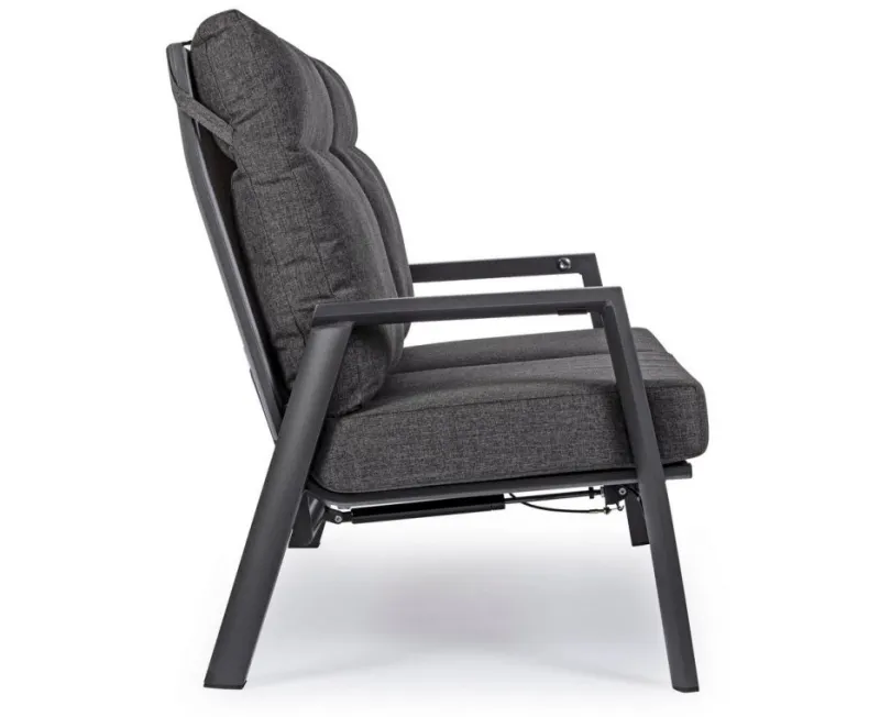 New Bizzotto DIVANO RECLINABILE IN ALLUMINIO ANTRACITE JX55 - KLEDI