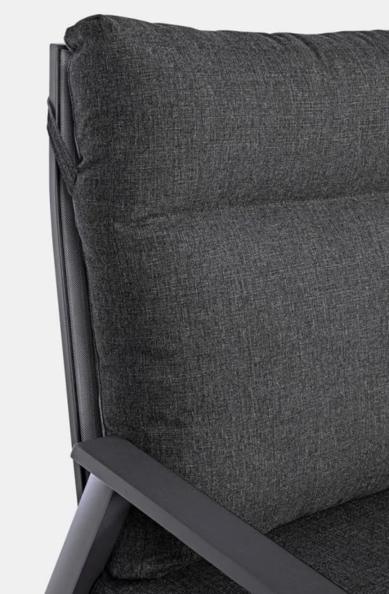 New Bizzotto DIVANO RECLINABILE IN ALLUMINIO ANTRACITE JX55 - KLEDI