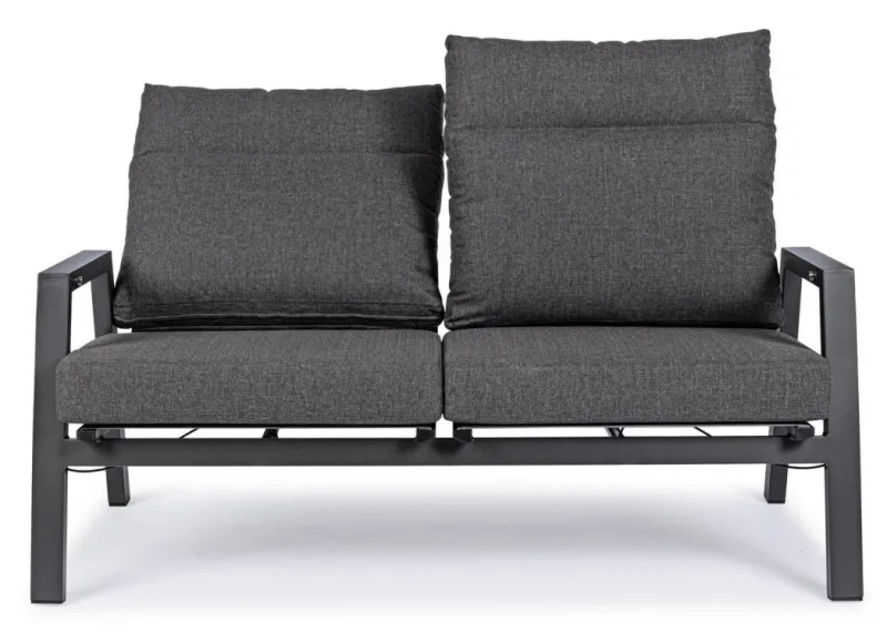 New Bizzotto DIVANO RECLINABILE IN ALLUMINIO ANTRACITE JX55 - KLEDI