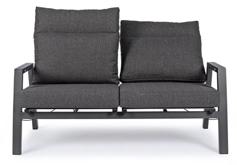 New Bizzotto DIVANO RECLINABILE IN ALLUMINIO ANTRACITE JX55 - KLEDI