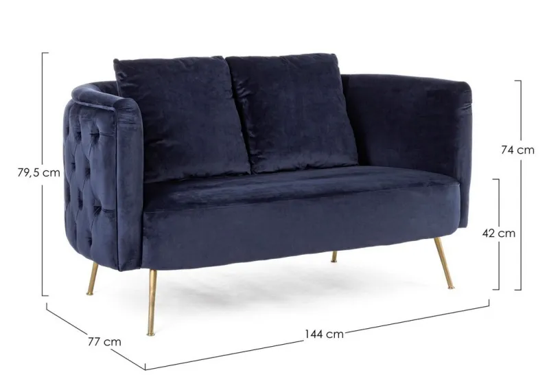 Sale Bizzotto DIVANO SFODERABILE BLU - TENBURY