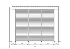 Sale Bizzotto FRANGISOLE LAT PERGOLA OCEAN 93CM BIANCO