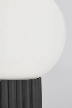 Discount Bizzotto LAMPADA TAV. DELPHINE TONDO NERO H30