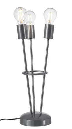 Best Bizzotto LAMPADA TAV. FIACCOLA 3LUCI ARGENTO H45